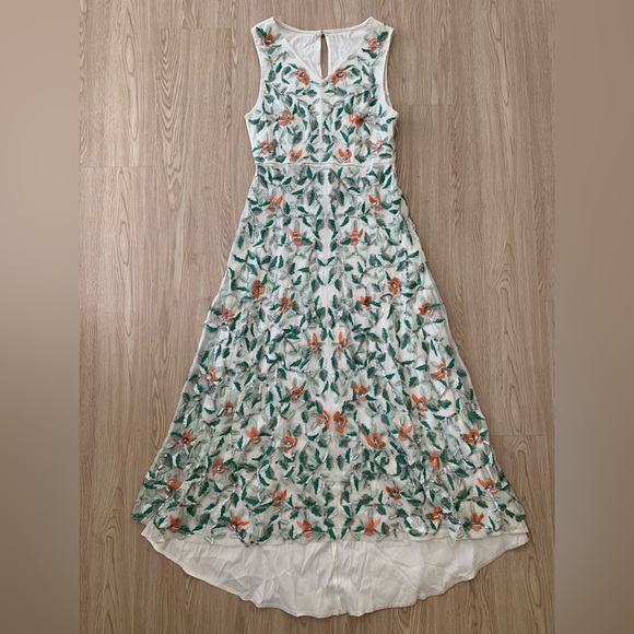 Modcloths beaded embroidered asymmetrical high low dress nwot - Picture 1 of 4